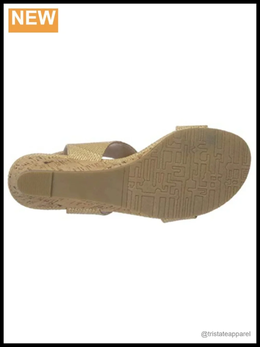Callisto Raffia Cork Wedge Sandal Ankle Strap Rhinestone Comfort